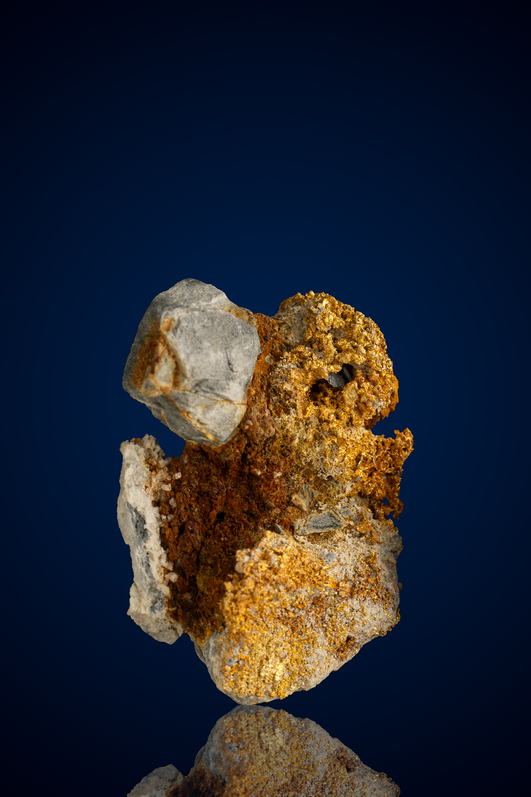 (image for) Textured, Dramatic Natural Gold Nugget and Shale Rock - Farncomb Hill, CO - 10.77 grams